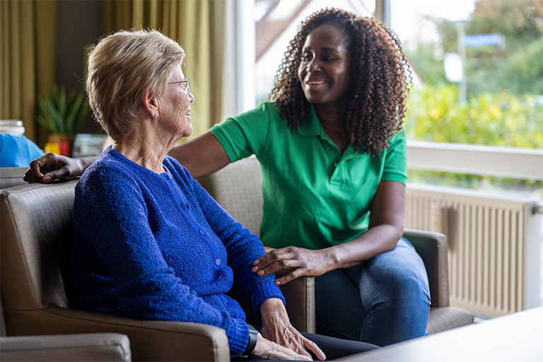 helper caring for elderly lady 2025 04 03 13 33 51 utc | Dunham Care Homes